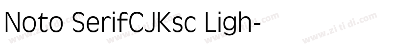 Noto SerifCJKsc Ligh字体转换